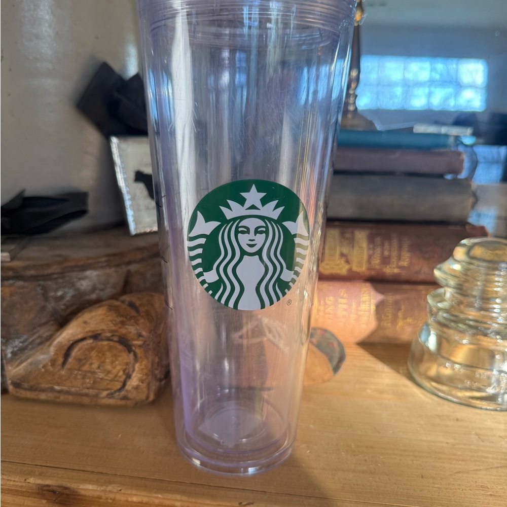 Starbucks clear plastic tumbler